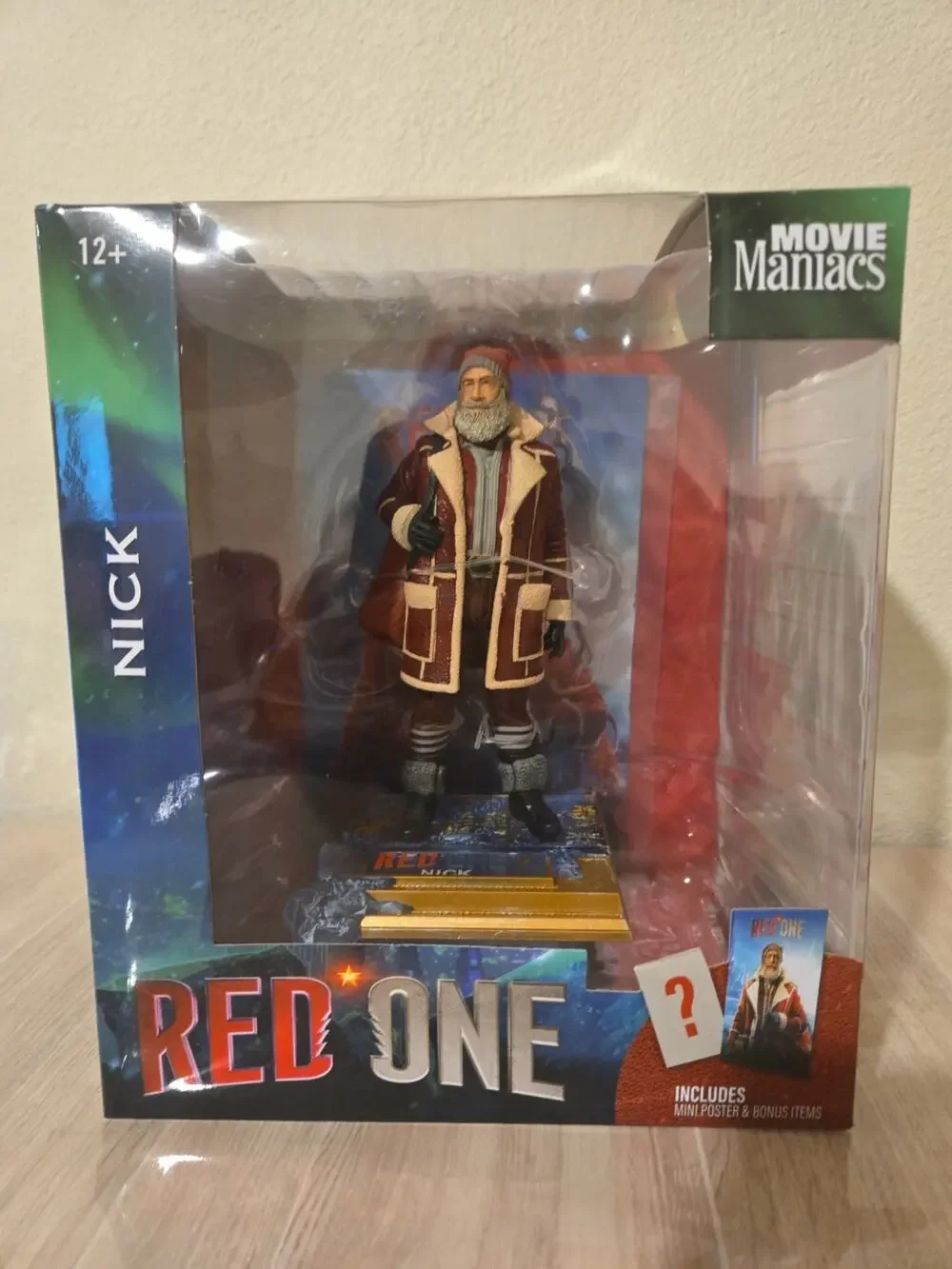 Official Red One Nick 6-Inch Action Figure with Collectible Card & Display Base